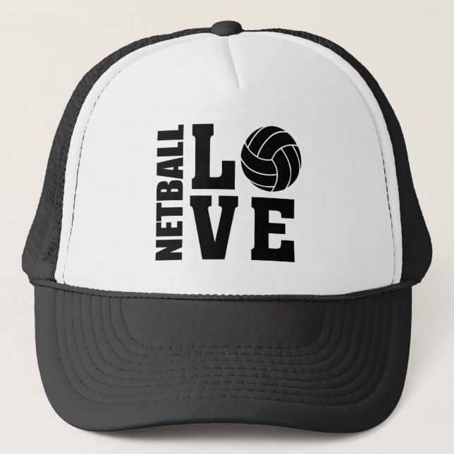 NETBALL LOVE Netball Trucker Hat (Front)