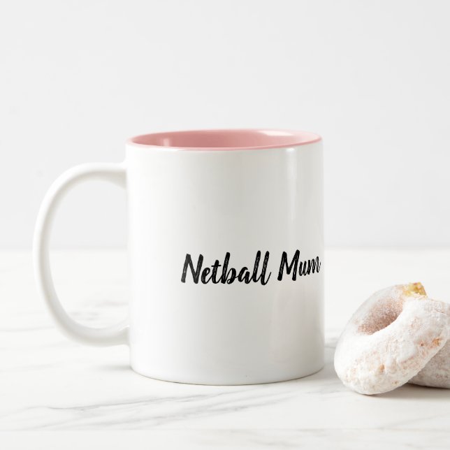 Netball Mum Australia Sport Mug Gift (With Donut)