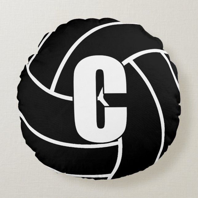 Netball Players - Centre - C Round Cushion (Front)