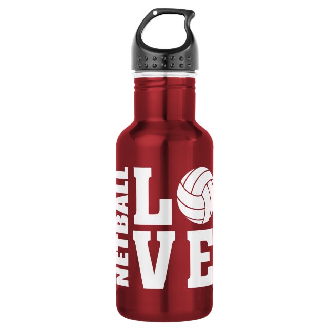 Netball Players, Love Netball 532 Ml Water Bottle (Front)