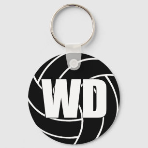 Netball Wing Defence WD Key Ring