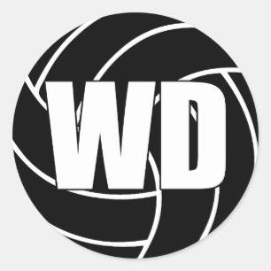 Netball Wing Defence, WD, Netball Team Stickers