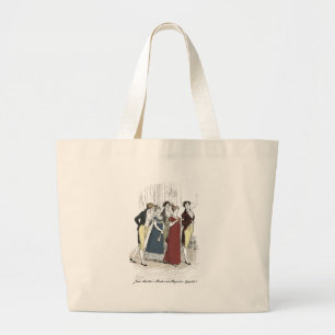 Netherfield Party Arrives at Meryton Assembly Large Tote Bag