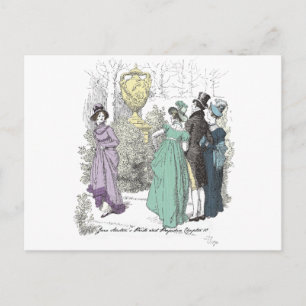 Netherfield Path - Jane Austen Pride & Prejudice Postcard