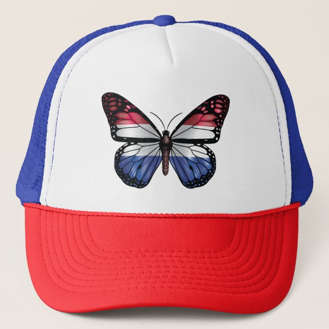 Netherland butterfly monarch flag trucker hat (Front)