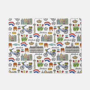 Netherland Doodle Pattern Doormat