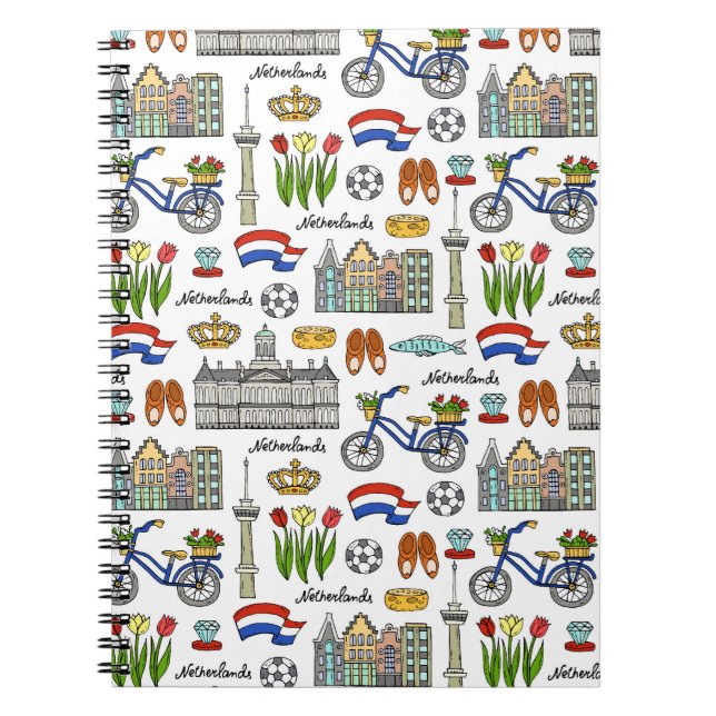 Netherland Doodle Pattern Notebook (Front)