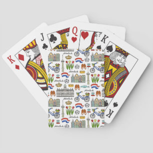Netherland Doodle Pattern Playing Cards