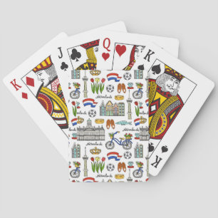 Netherland Doodle Pattern Playing Cards