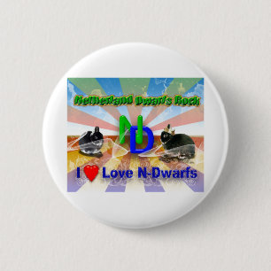 Netherland Dwarf Bunny 6 Cm Round Badge