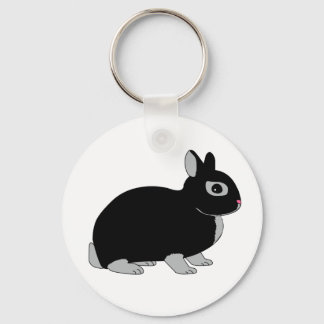 Netherland Dwarf Rabbit Key Ring