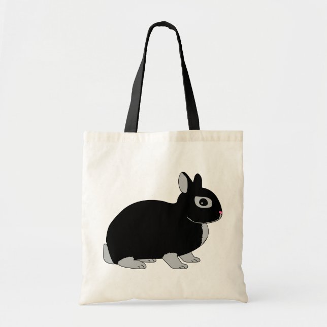 Netherland Dwarf Rabbit Tote Bag (Front)