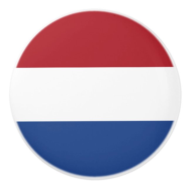 Netherland flag ceramic knob (Front)
