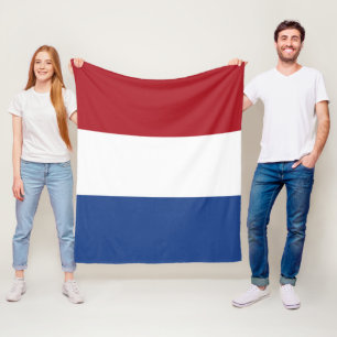 Netherland flag fleece blanket