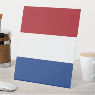 Netherland flag pedestal sign
