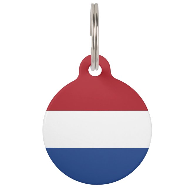 Netherland flag pet tag (Front)
