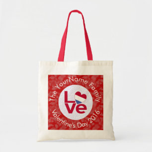 Netherlander LOVE White on Red Tote Bag