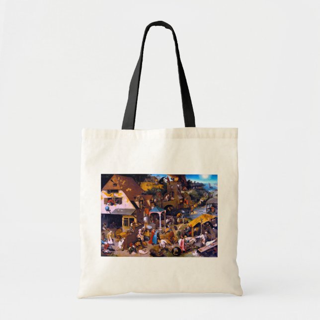 Netherlandish Proverbs, Pieter Bruegel the Elder Tote Bag (Front)