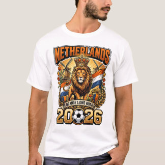 Netherlands 2026 Personalised Football Fan T-Shirt