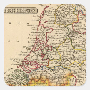 Netherlands 3 square sticker