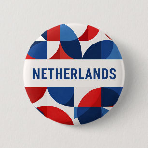 Netherlands 6 Cm Round Badge