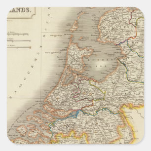 Netherlands 7 square sticker