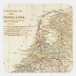 Netherlands 9 square sticker