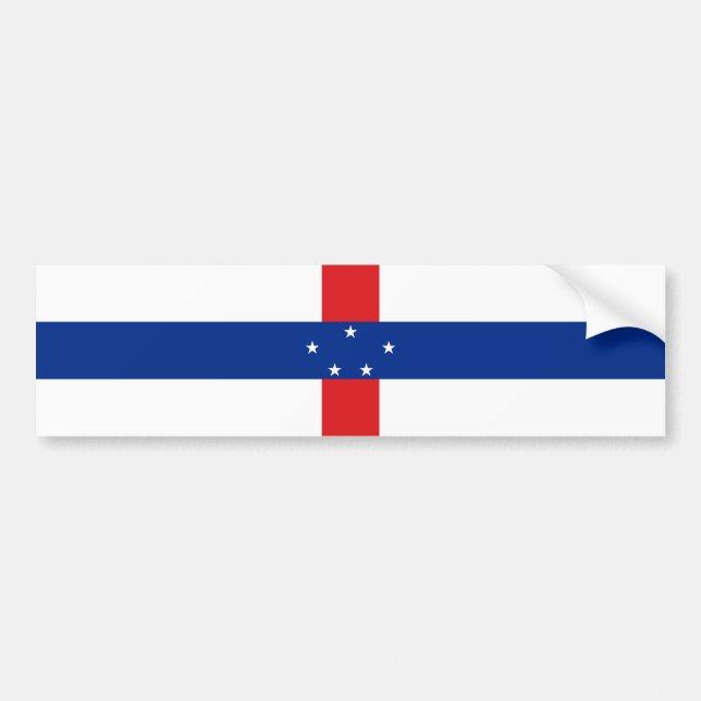Netherlands Antilles Flag Bumper Sticker (Front)