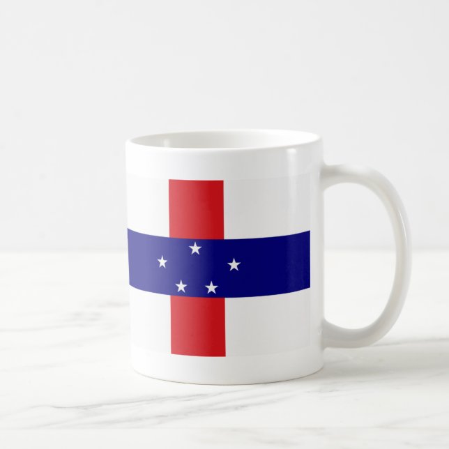 Netherlands Antilles Flag Coffee Mug (Right)