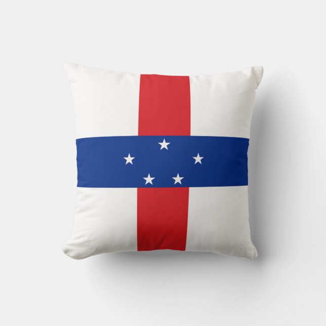 Netherlands Antilles Flag Cushion (Front)