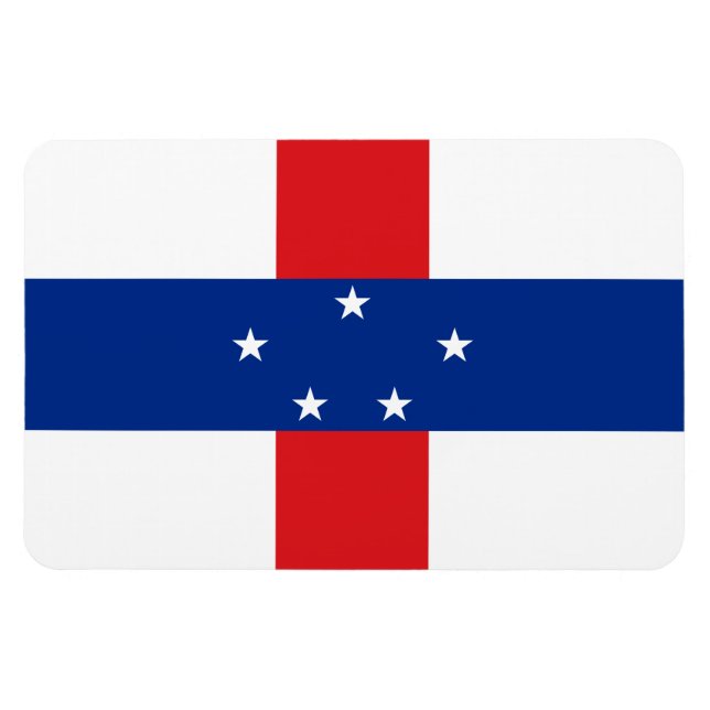 Netherlands Antilles Flag Magnet (Horizontal)
