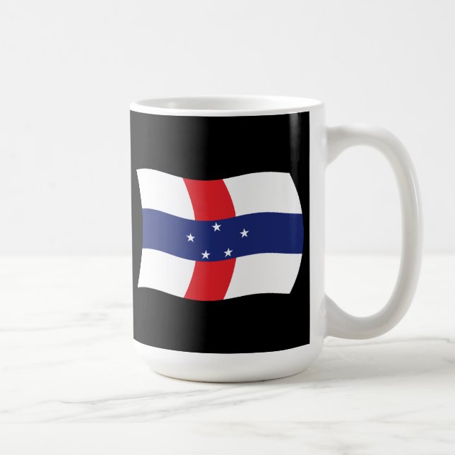 Netherlands Antilles Flag Mug (Right)