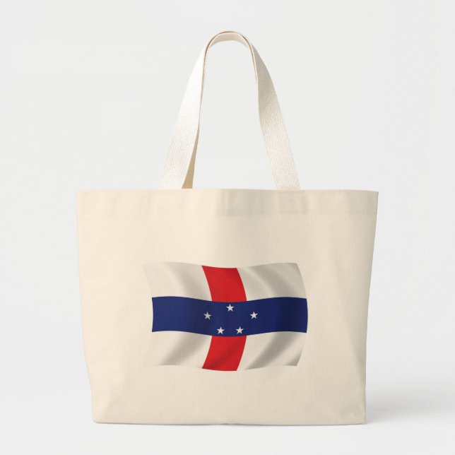 Netherlands Antilles Flag Tote Bag (Front)