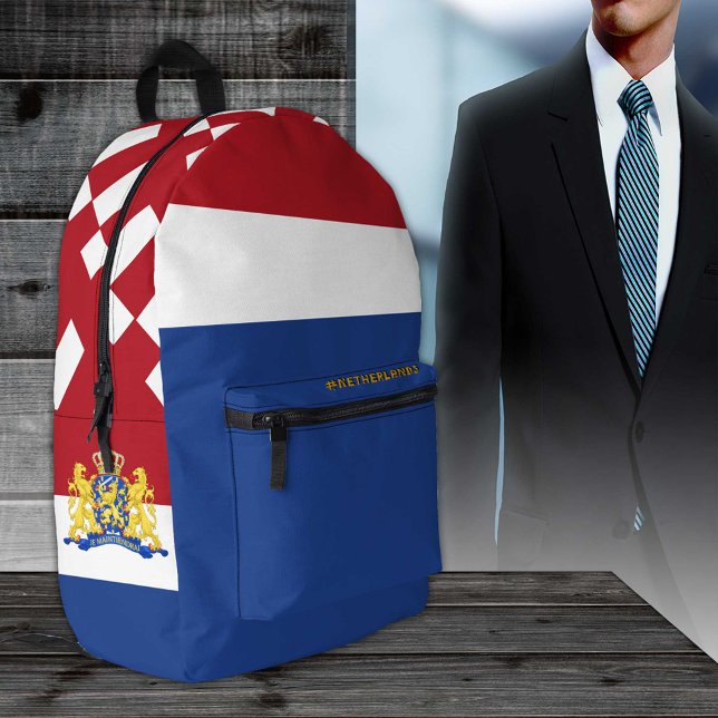 Netherlands backpack, patriotic, Dutch Flag Printed Backpack (Creator Uploaded)