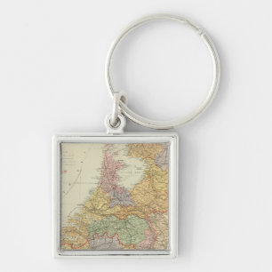 Netherlands, Belgium 2 Key Ring
