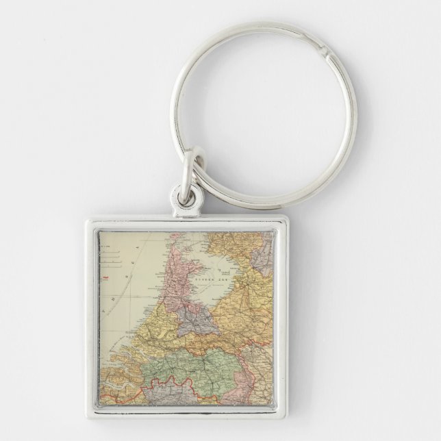 Netherlands, Belgium 2 Key Ring (Front)