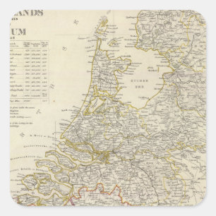 Netherlands, Belgium Square Sticker
