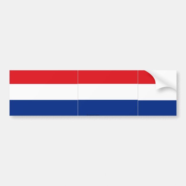 Netherlands bumper sticker (Front)