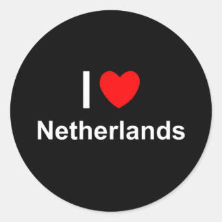 Netherlands Classic Round Sticker