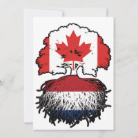 Netherlands Dutch Canadian Canada Tree Roots Flag
