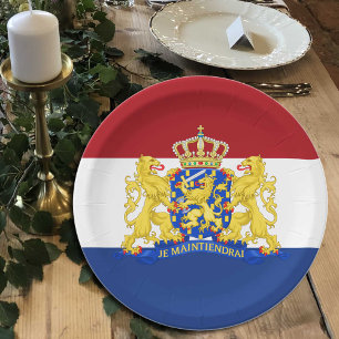 Netherlands, Dutch Flag party, birthday /sport Paper Plate