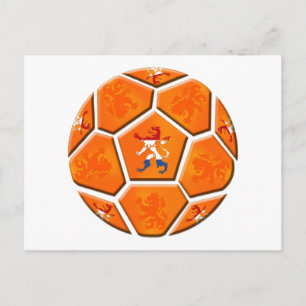 Netherlands Dutch flag Soccer ball gifts Postcard
