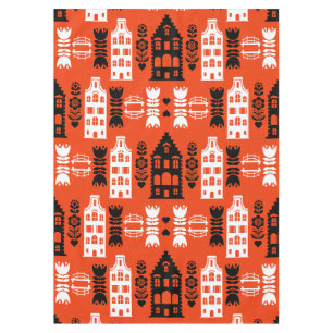 Netherlands Dutch Folk Art Print Tablecloth