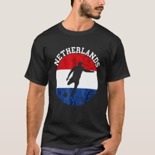 Netherlands Dutch Soccer Vintage Nederland Flag Du T-Shirt