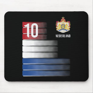 Netherlands Flag 10 Dutch Orange Soccer Men Women Mouse Pad