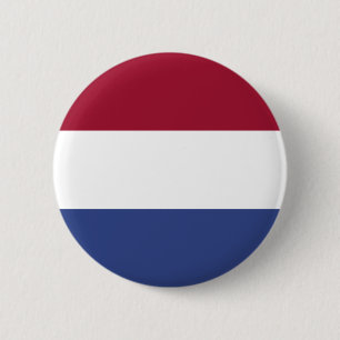 Netherlands Flag 6 Cm Round Badge