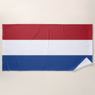 Netherlands Flag Beach Towel