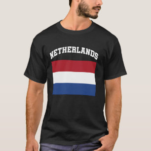 Netherlands Flag Bold Dutch Netherland Origin Souv T-Shirt