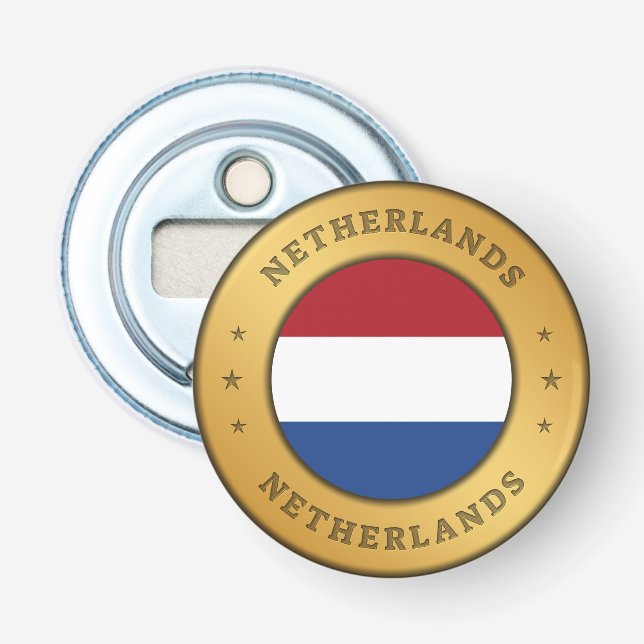 Netherlands Flag Bottle Opener (Front)