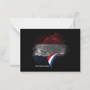 Netherlands flag card